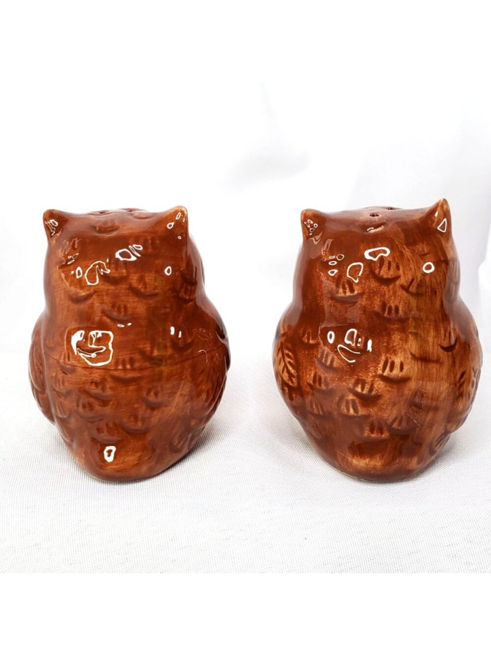 Vintage Owl Salt and Pepper Shakers By Better Homes and Garden Stoppers Intact - Picture 6 of 10